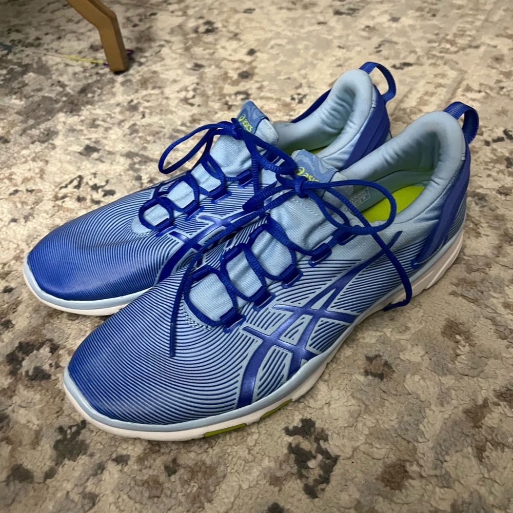 Blue ASICS tennis shoes 11.5